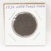 1834 Hard Times Token