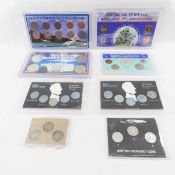 Mixed US Coin Sets, Half Dollars, Steel Cents