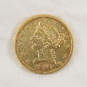 1880 $5 Gold Liberty Head
