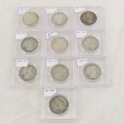 10 1895-1912 D Barber Half Dollars