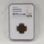 1914 D Lincoln Wheat Cent NGC Graded Good Details