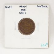 Army & Navy Civil War Token