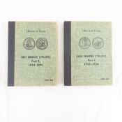 14 Seated Liberty Quarters in 2 books 1844-1891