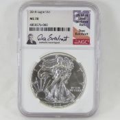 2018 American Silver Eagle NGC MS70 Don Everhart