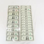 11 sequential 2017 $1 star notes unc & more