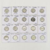 20 Silver Quarters: 18 Washington 1934-64
