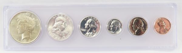 1955 US Proof Set & BU 1925 Peace Silver Dollar