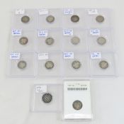 15 Barber Dimes 1899-1916, 1904 ANACS F15