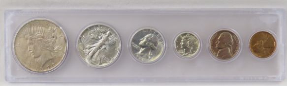 1938 US Type Set & 1922 Peace Silver Dollar