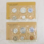 1960 & 1961 US Silver Mint Sets with envelopes