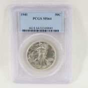 1941 Walking Liberty Half Dollar PCGS MS64