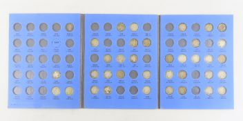 36 Barber Silver Dimes in book