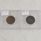 1864 & 1868 2 Cent Shield