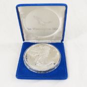 The Washington Mint 1986 Troy Pound Silver Proof