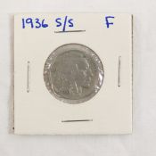 1936 S/S Buffalo Nickel