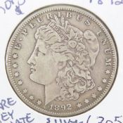 1892 Morgan Silver Dollar