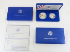 1986 Liberty Coin Proofs, Silver Dollar & Half