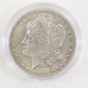 1891 CC Morgan Silver Dollar