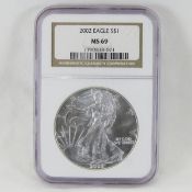 2002 American Silver Eagle NGC MS69