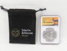 2021 S.Africa 1R Silver Krugerrand NGC MS69