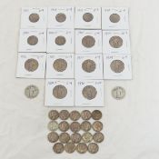 $5 Face Mercury Dimes 1917-39 & Standing Lib 1/4