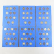 38 Barber Silver Quarters in 2 books