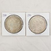1884 & 1886 Morgan Silver Dollars