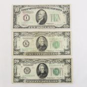 1928 & 1943A Mpls & 1934 Dallas Fed Reserve Notes