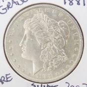 1881 O Morgan Silver Dollar