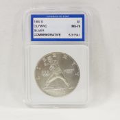 1982 D Silver $1 Olympic Commemorative