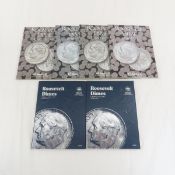 3 Roosevelt Dime book sets 1946-2002 $12 face 90%