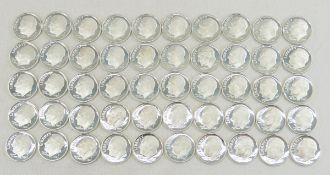 50 2007 Silver Proof Roosevelt Dimes