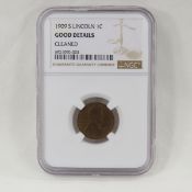 1909 S Lincoln Wheat Cent NGC Graded Good Details