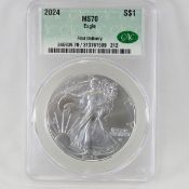 2024 American Silver Eagle CAC MS70 First Delivery