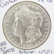 1896 O Morgan Silver Dollar