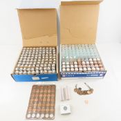 Lincoln Cent collection in tubes
