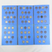 36 Barber Silver Quarters in 2 books