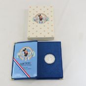 1988 1ozt Silver Proof Mickey 60 Years With You