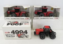 3 Case International 4-Wheel Drive Tractors
