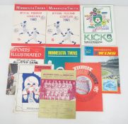 1960's Minnesota Twins Programs and More