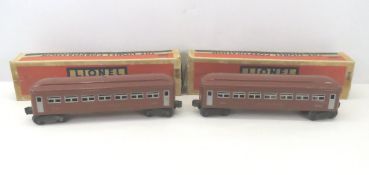 2 Lionel 2442 Illuminated Pullman Cars O Gauge