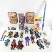 Assorted DC Universe Action Figures & Poster