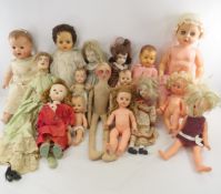 Vintage Plastic, Porcelain, Compo & Other Dolls