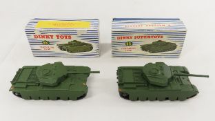 2 Dinky SuperToys #651 Centurion Tanks with boxes