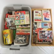 2 Bins of Sports Related Paperback Books