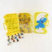2 Smurf Cases Full of 1980's Smurf Vinyl Figures