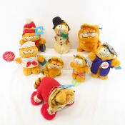 8 Vintage 1980's Garfield Plush