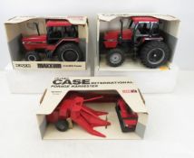 2 Ertl Case International Tractors & Harvester
