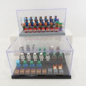40 Minecraft LEGO Mini Figures in 2 Displays
