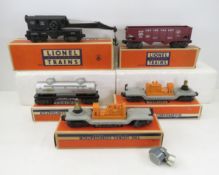 5 Vintage Lionel O Gauge Cars- Crane, Searchlight